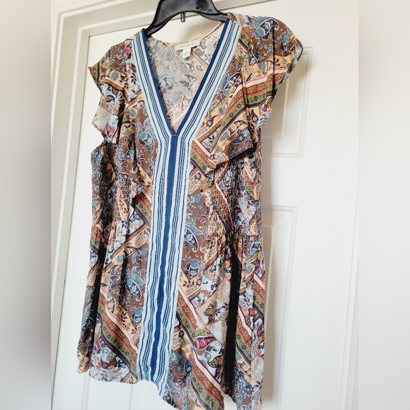 Vintage America V-Neck Flutter Sleeve Blouse - Picture 4 of 9